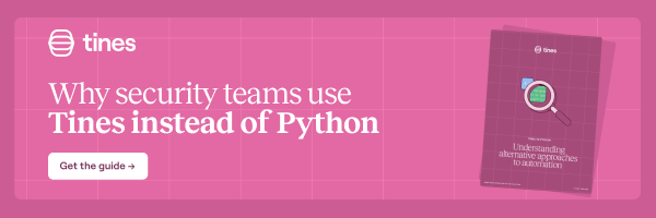 Still building your security workflows in Python?